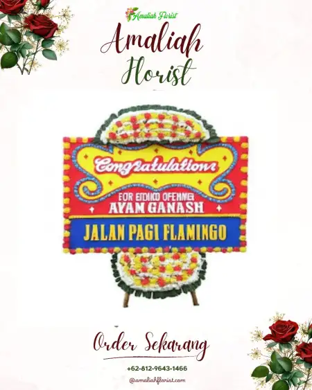 Sewa Papan Bunga Paniki Dua